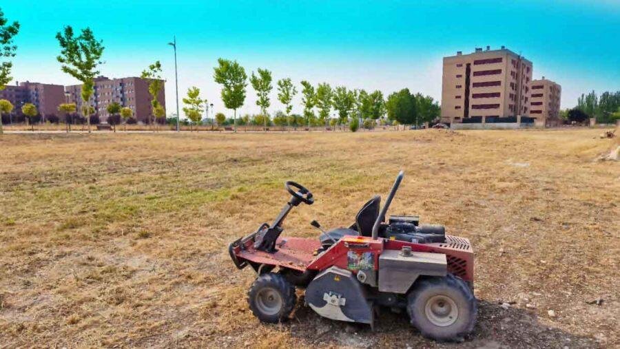Desbroce de finca rustica antes de la intervención en Torres de la Alameda